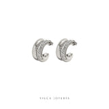 Delia Zirconia Hoops