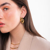 Eva Double Love Earrings