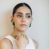 Dupe Bottega Green Earrings