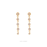 Aretes colgantes con zirconia vieca joyeria envio a todo mexico