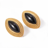 Greta Black Earrings
