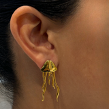Jellyfish Golden Earrings