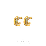 Delia Zirconia Hoops