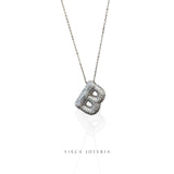 Balloon Zirconias Silver Necklace