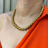 Gold M Necklace