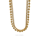 Layer Triple Círculos Necklace