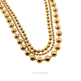 Layer Triple Círculos Necklace