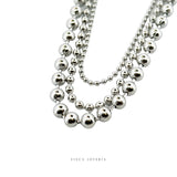 Layer Triple Círculos Necklace