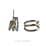 Amanda Bicolor Hoops