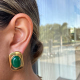 Isabella Green Statement Earrings