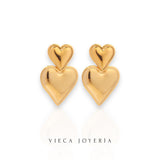 Eva Double Love Earrings