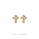 Cross Statement Earrings